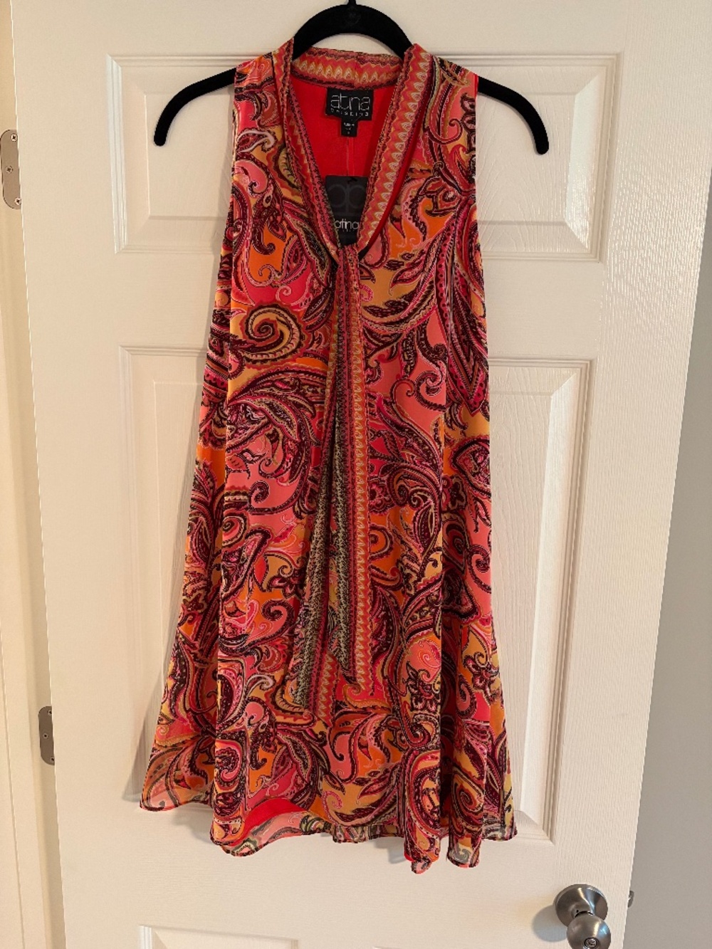 Atina Cristina Paisley Boho Sleeveless Dress NWT M
